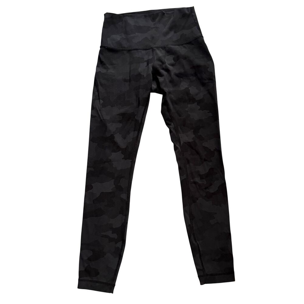 Lululemon Leggings Women’s Size 4 Gray Camouflage Athletic Workout